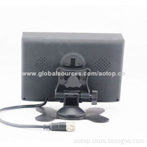 7-inch Car Rear-view LCD Panel with Remote Control, Multi-language/OSD Menu/OSD Menu/Sunshade Design